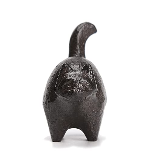 Brasstar Cast Iron 2'' Cat Statue Paper Weights Cute Animal Figurine Desk Office Home Decor Collectible Tqgjpt164 #TOP2
