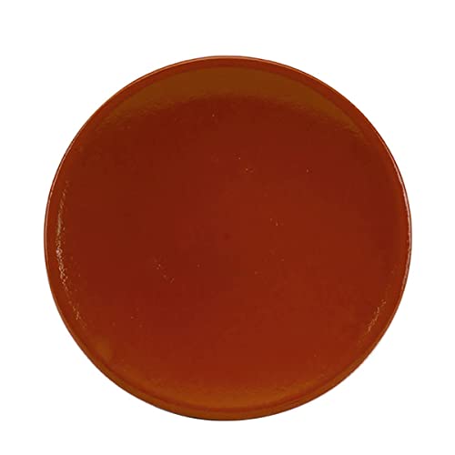 Raimundo Sanchez Plato De Barro De 26 Cm, Miel