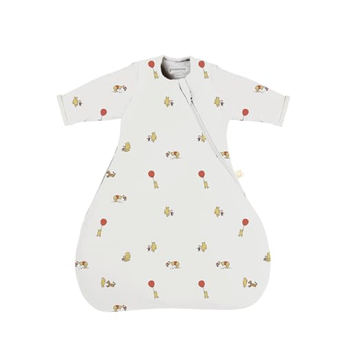Image of GUNAMUNA Long-Sleeve Transitional Swaddle Sleep Bag - Soothes Infants, Easy Diaper Changes with WONDERZiP