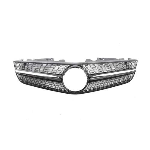 Calandre supérieure de voiture en maille style racé noir mat pour Benz SL R230