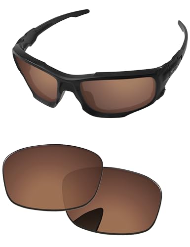 PapaViva Replacement Lenses for Oakley Si Ballistic Shocktube OO9329 Sunglass Copper Brown Non-polarized
