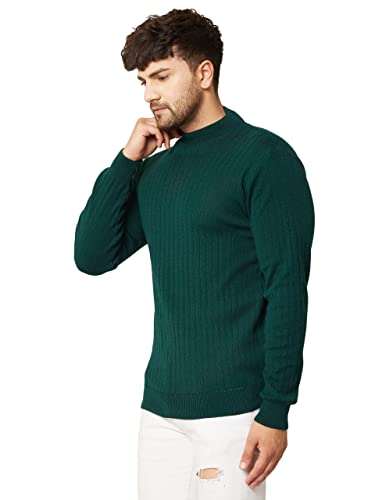 Image of Kvetoo Men High Neck Full Sleeve Winter Woolen Sweater