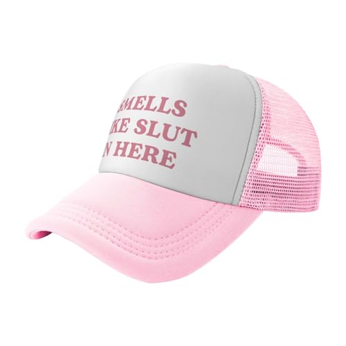 Image of Funny Trucker Hats for Women Hot Pink Funny Gag Baseball Cap for Girls Women Men Hat