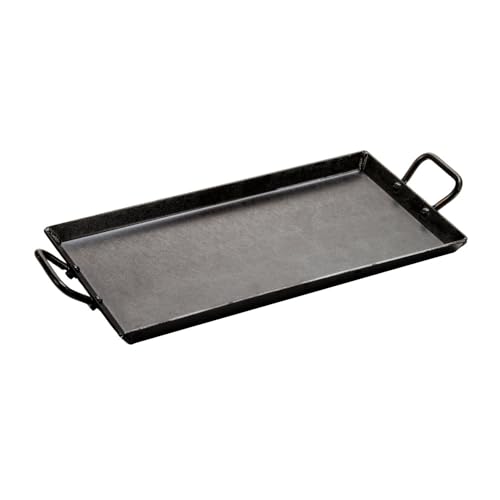 Lodge Carbon Steel Griddle, Pre-Seasoned, 18-inch , Black