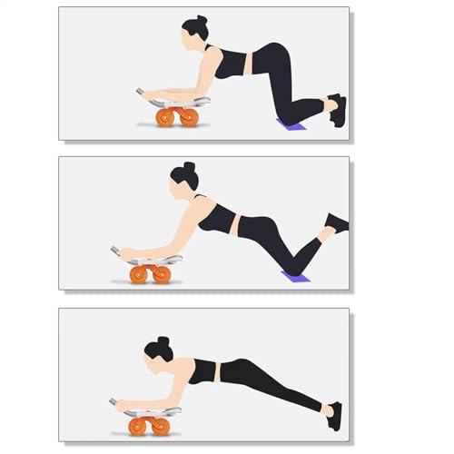 Rodillo de vientre portátil con diseño extraíble y base estable para ejercicio abdominal 6