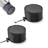 INCAUCA 15,2 cm große Wachstumszelt-Entlüftungsabdeckung, Filter, 2 Stück, mit Gummiband und fester Schnalle, Netz-Netzschutz für Pflanzenwachstumszelt, Belüftung, Ventilator, Auspuffsieb