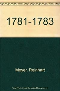 Hardcover 1781-1783 [German] Book