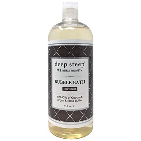 Deep Steep Liter Coconut Bubble Bath Premium Lather with Shea and Argan, 33.8 Fluid Ounce Cover