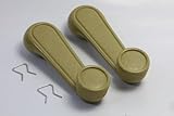 Performance PFM-301363 Interior Window Crank Handle Pair Set Beige for Various Toyota Models