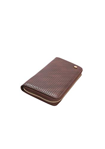 Carteira Detalhe Xadrez de Mão Chenson, café, Tamanho Único, Feminino