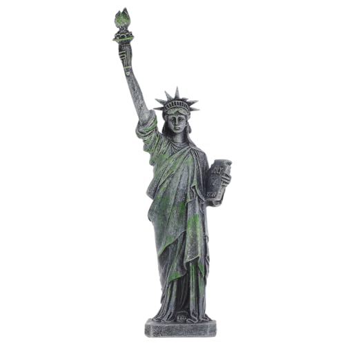 PRETYZOOM Statue of Liberty Ornament Resin Small Statue 7.8