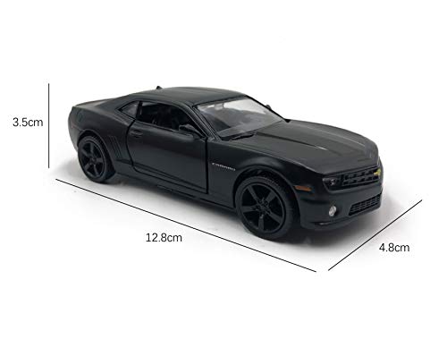 emosq ® Con Licencia Oficial 1:36 Super Car Modelo de Metal Colección All Black(Camaro)