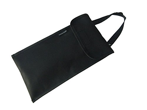 Walking Stick Holder with Carry Handle, Key Holder and Money Pocket - Fits Most Folding Sticks (Black)