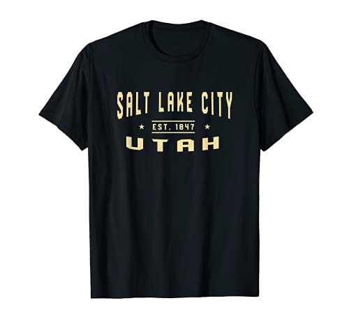 Salt Lake City Utah 1847 UT American Salt Laker Estados Unidos Residente Camiseta