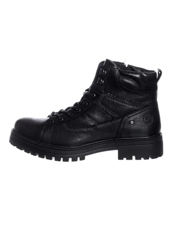 Zapatos de piel hombre negro Lumberjack para oficina y eventos formales