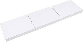 Cabilock 3 Peças Prateleiras De Montagem Parede Estantes De Parede Estante De Parede Estante De Parede Organizador De Parede Prateleiras Flutuantes Borda Branca Estante De Madeira