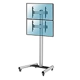 KIMEX 031-1201K2 Soporte con Ruedas para 2 Pantallas de TV de 40 a 65