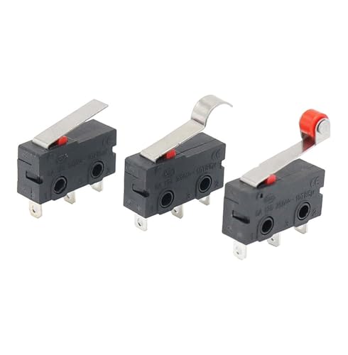 Microinterruptor KW11-3Z de 3 pines con palanca de rodillo para control de circuitos AC 250V
