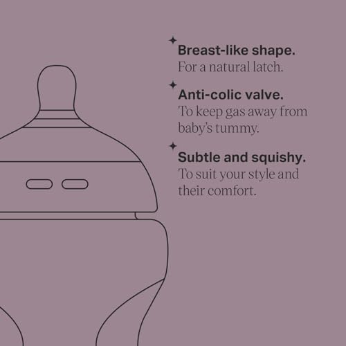 Tommee Tippee 42272710 Natural Start Anti Colic Bpa Free Silicone Baby Bottles, 5Oz, Newborn 0+ Months, Silicone Feels Like Mother'S Skin, Slow Flow Breast-Like Teat thumb #2