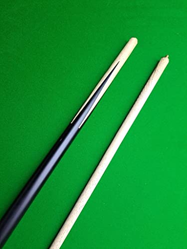 Image of LGB Combo Half Normal Joint Glossy Snooker N Pool CUE with CUE Cover,Glove,Chalk Holder,Two TIP N Two Chalk Wood (Black)