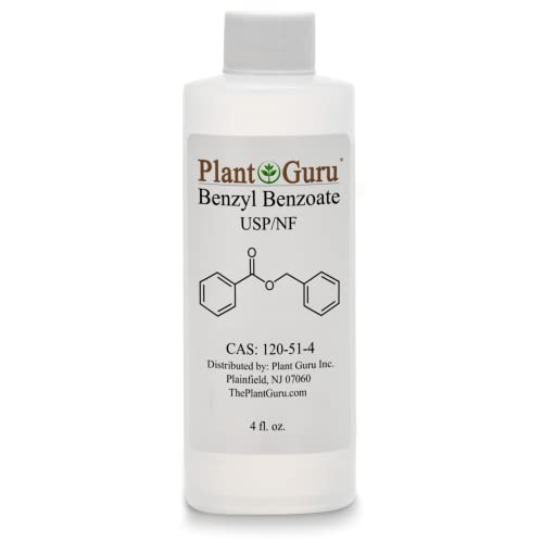 Benzyl Benzoate USP Grade Liquid 4 fl. oz. - Great for Fragrance/Aroma Compounds, Cosmetics, Hair & Scalp Products.