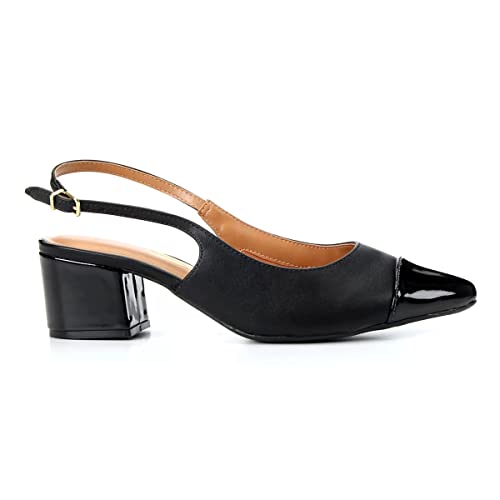 Scarpin,Casual,Vizzano,Feminino,PRETO, 36