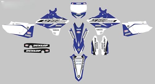 Kit déco 125 YZ 2015 à 2019 habillage graphique complet vinyle autocollant