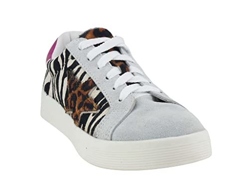 Tennis à lacets Marina Mello femme 37008 baskets suede fauve effet tigre taille 37