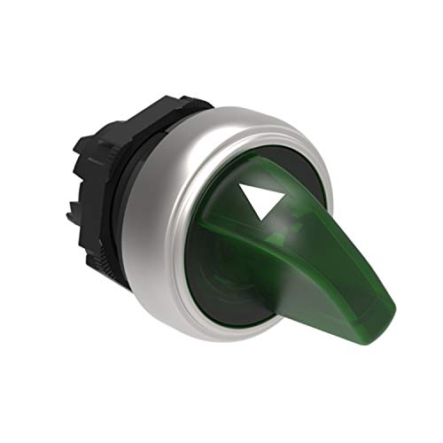 Selettore Luminoso Platinum, 2 Posizioni"0-1" Fisse, 2,95 X 2,73 X 18 Centimetri, Colore Verde (Riferimento: Lpcsl1203)