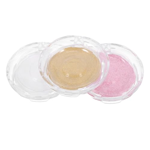Healeved 3pezzi Organizer Per Conservazione Delle Ciglia Finte Scatole Porta-ciglia Fondo in Carta Glitterata Design Convesso-concavo Interno Leggero e Portatile Per Uso Quotidiano e Viaggi