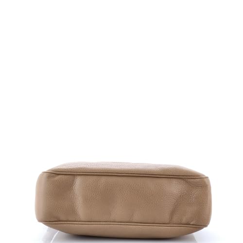 Pre-Loved Soho Chain Zip Shoulder Bag Leather Small, Neutral4