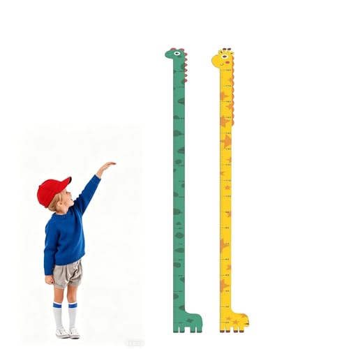 Messlatte Kinder, Messlatten Für Baby- & Kleinkinderzimmer, Kinder Messlatte, Wandtattoo Kinderzimmer Dekoration, Personalisiert Messlatte Kinder, 2 Stück BOBITALK Kinderwachstumsmessung