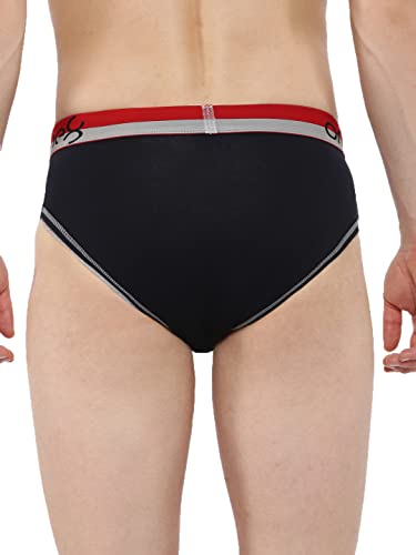 Image of one8 by Virat Kohli Men's Solid Brief(717 Mid Blue X-Large)