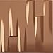 Ekena Millwork 19 5/8"W x 19 5/8"H Hamilton EnduraWall Decorative 3D Wall Panel, Rose Gold (Covers 2.67 Sq. Ft.