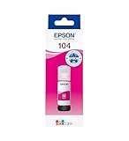 Epson EcoTank, Serie 104, Flacone Inchiostro per Stampanti EcoTank, Single Pack 1 Colore (Magenta), 70 ml, Inchiostri Dye e Pigmentati