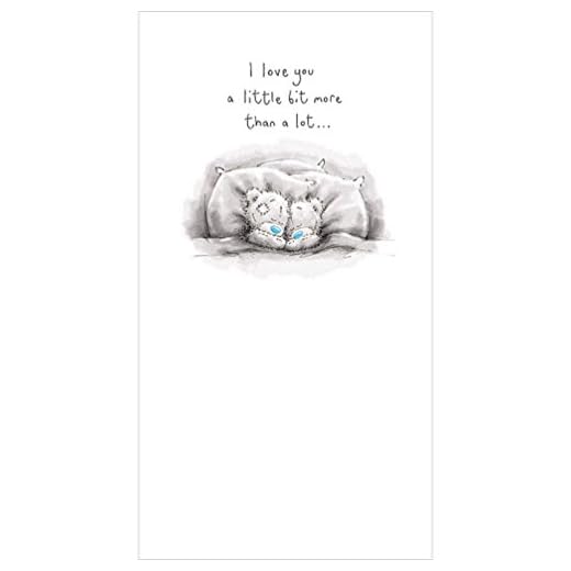 I LOVE YOU A LITTLE BIT MER ÄN MYCKET Me to You Bear Carte Blanche Whispers gratulationskort
