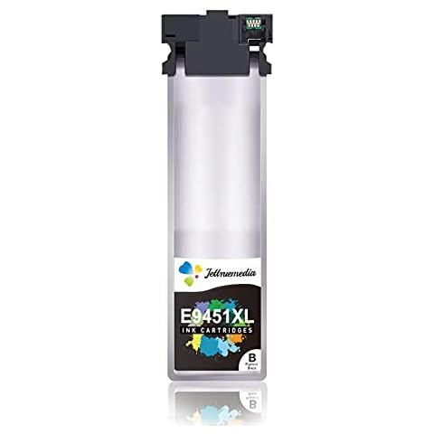 Jettruemedia T9451 Black Ink Cartridges Compatible with Epson T9451 Ink Cartridges for Epson WorkForce Pro WF-C5710DWF WF-C5790DWF WF-C5210DW WF-C5290DW WF-C5710 WF-C5790 WF-C5210 WF-C5290(1 BLACK Cover