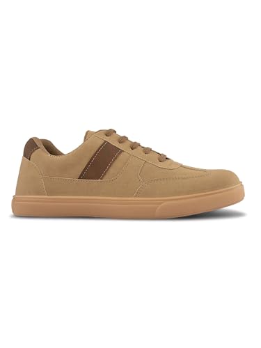 Image of STANPHORD Mens Tpkp 9620 Brown Men Brown Lightweight Comfort Insole Lace-up Sneakers