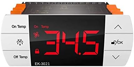 Elitech Digital Temperature Controller,40  to 85  ,Touch Key Thermostat with Dual Probes, Cooling & Defrost Dual Relay Output, 220VAC for Cold Storage, Freezer & Refrigerated Display Cabinets