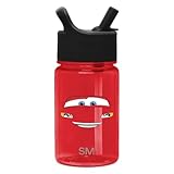 Simple Modern Disney Cars Kids Water Bottle Plastic BPA-Free Tritan Cup with Leak...