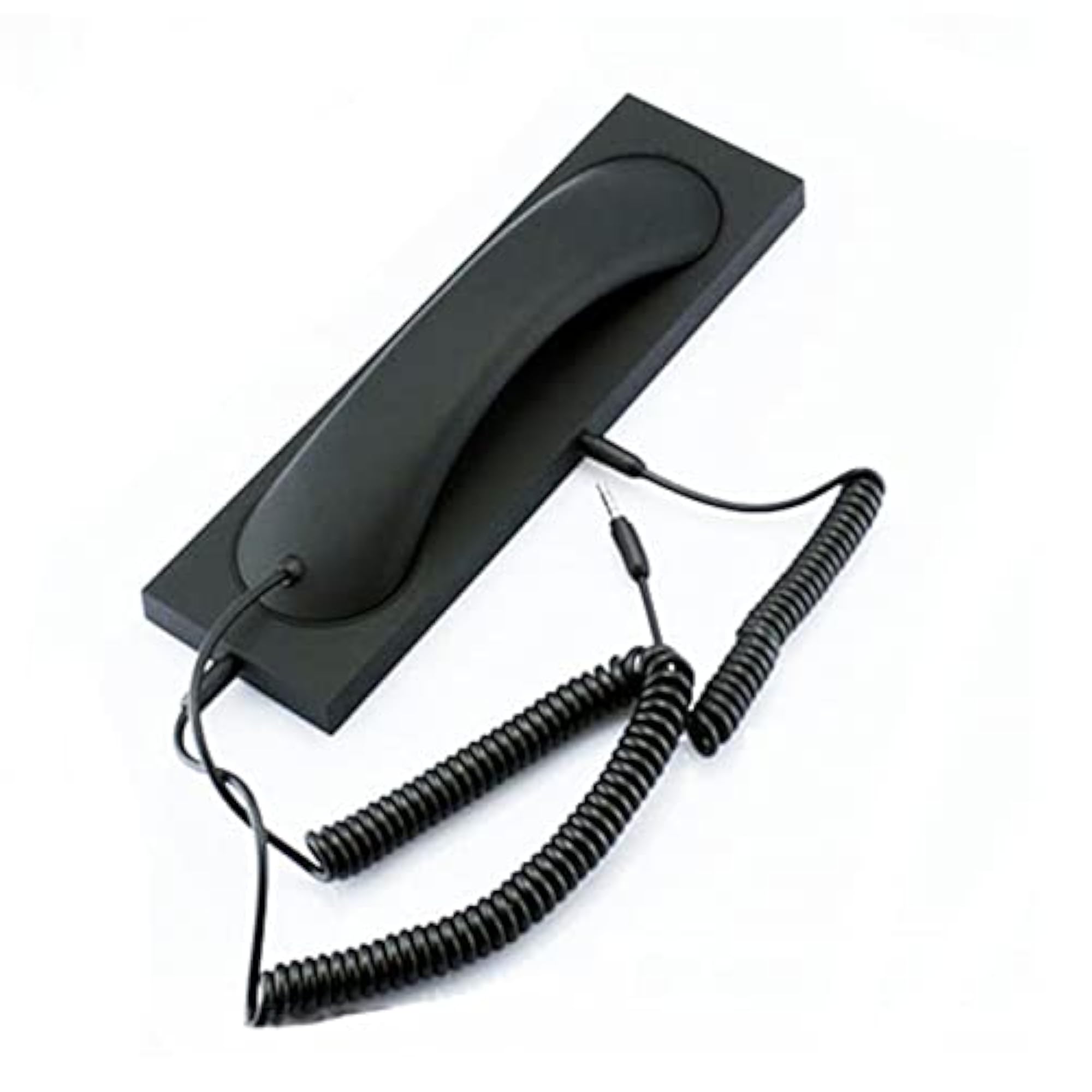 Retro Phone Handset Headset for iPhone Smartphones, Black