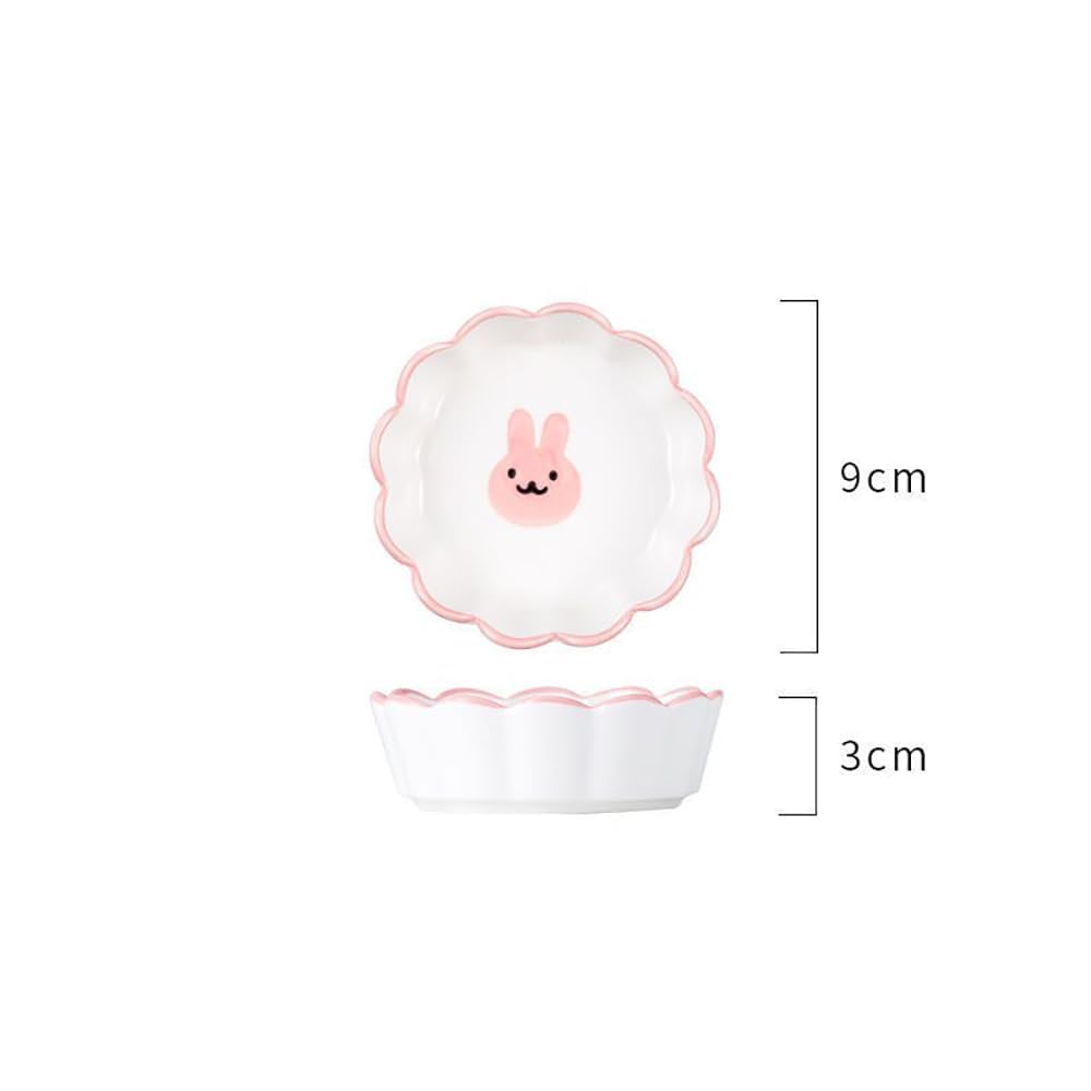 Kolorful Ceramic Sauce Dish Dipping Bowls Appetizer Plates Side Dishes Japanese Style Dinnerware Set Seasoning Dishes,Mini Dip Bowls for Serving Chutney,Pickle,Sauce (Multi-Colour-L) Set of 12 1