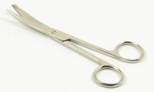 Forgesy Dressing Surgical Scissor Blunt/Sharp Curved Stainless Steel (SILVER, 7 INCH) (B09MM3Y9BP) Amazon Price History, Amazon Price Tracker