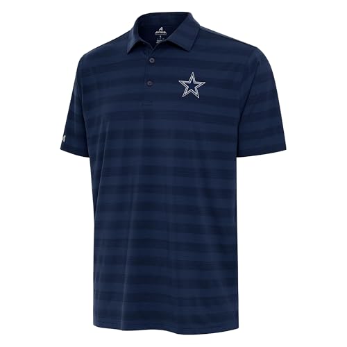 Antigua Men's Navy Dallas Cowboys Tunnel Polo