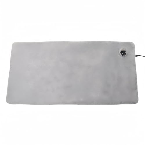 USB Electric Heating Pad 23.6X11.8 Inches Machine Washable for Back Abdome Cramp Relief 10W Heating Area Heated Pad Grey Skin Friendly Crystal Fabrics Three Levels Heating Adjuster Auto Shut Off