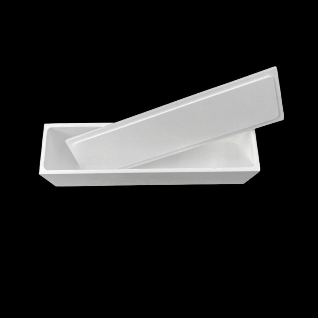 Tiegel aus hochreiner Bornitrid-Keramik – hochtemperaturbeständiger Isolierbehälter for die Industrie, 1 Stück(50x20x20mm With Lid)