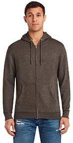 Lane Seven Unisex Premium Full-Zip Hooded Sweatshirt L Charcoal Heather