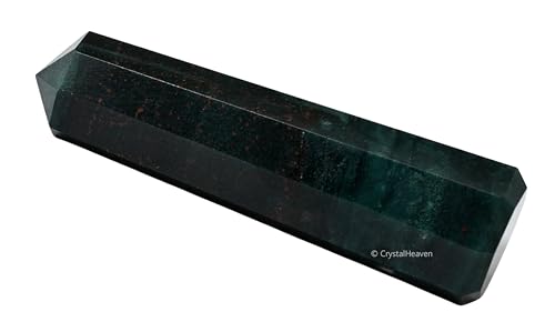 Image of Crystal Heaven Certified Bloodstone Crystal Tower Obelisk Point For Chakra, Healing And Balancing - Aaa Grade Original Certified Gemstone Agate For Reiki Meditation Yoga Spiritual (3-4 Inches)