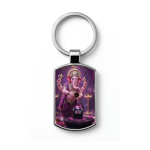 Image of Premium Printed Metal Keychain for Men & Women | High-Definition Artwork Print | Durable Key Ring for Car, Bike, Home & Office Keys | Stylish Decorative Key Holder Gift