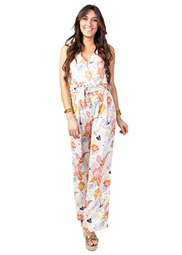 Combi pantalon femme chic MINDY vêtement long fluide sans manches
